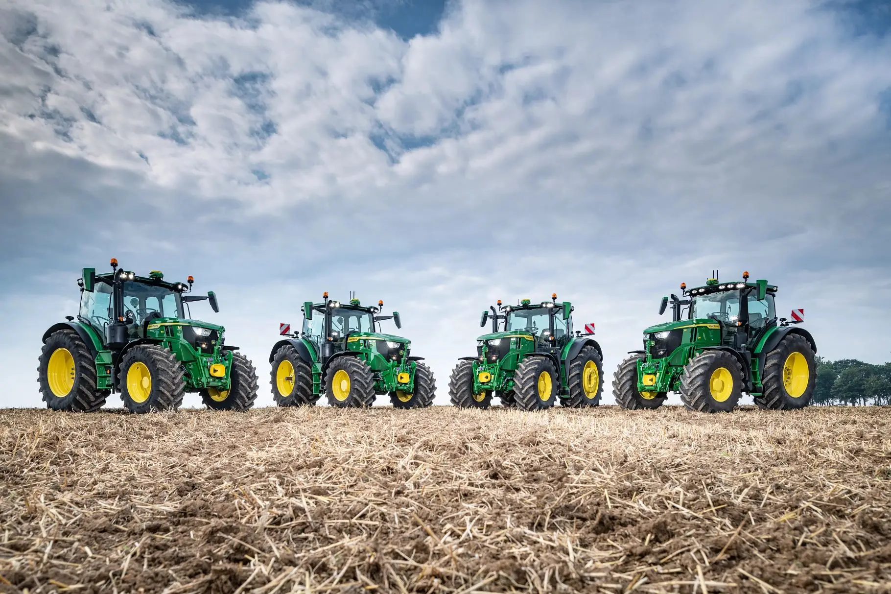 John Deere Traktoren auf dem Feld